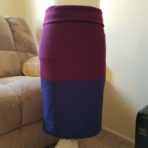 🧡 Colorblock Cassie Pencil Skirt XS